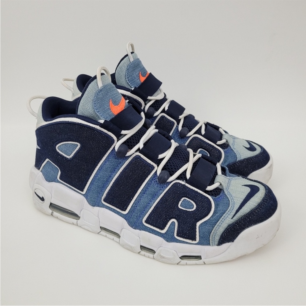 Nike Air More Uptempo 96 Denim Shoes Sz 11 - Picture 2 of 5